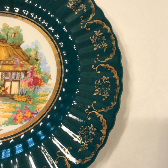 Vintage Wade England "A Somerset Cottage" Collector Plate - Picture 4 of 5